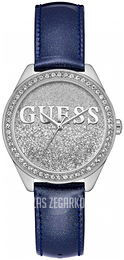 Guess Srebrny/Skóra Ø36 mm W0823L13