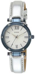 Guess Park Ave Srebrny/Skóra Ø30 mm W0838L3