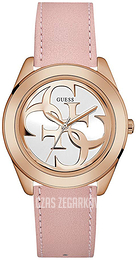 Guess G Twist Biały/Skóra Ø39 mm W0895L6