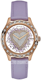 Guess Biały/Skóra Ø39 mm W0909L3