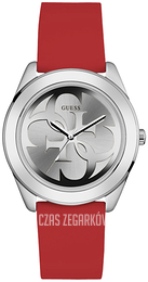 Guess G Twist Srebrny/Guma Ø40 mm W0911L9