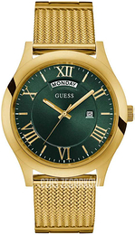 Guess Zielony/Stal w odcieniu złota Ø44 mm W0923G2