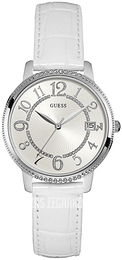 Guess Srebrny/Skóra Ø36 mm W0930L4