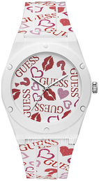 Guess Biały/Guma Ø42 mm W0979L19