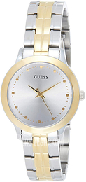 Guess Srebrny/Stal w odcieniu złota Ø30 mm W0989L8