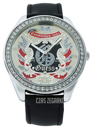 Guess Srebrny/Skóra Ø42 mm W10110L4