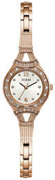 Guess Biały/Stal w kolorze różowego złota Ø22 mm W1032L3