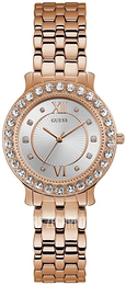 Guess Blush Srebrny/Stal w kolorze różowego złota Ø34 mm W1062L3