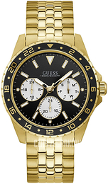 Guess Czarny/Stal w odcieniu złota Ø44 mm W1107G4
