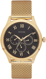 Guess Czarny/Stal w odcieniu złota Ø44 mm W1129G3