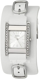 Guess Analog Srebrny/Skóra W1136L1
