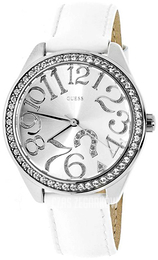 Guess Srebrny/Skóra Ø37 mm W11614L1