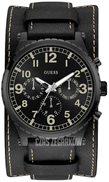 Guess Arrow Czarny/Skóra Ø45 mm W1162G2