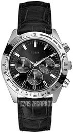 Guess Sporty Czarny/Skóra Ø40 mm W12004G1
