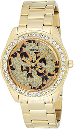 Guess G Twist Wielokolorowy/Stal w odcieniu złota Ø40 mm W1201L2