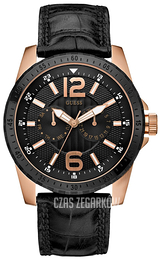 Guess Czarny/Skóra Ø44 mm W12091G2
