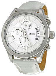 Guess Biały/Skóra Ø44 mm W12101G1
