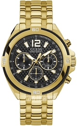 Guess Czarny/Stal w odcieniu złota Ø48 mm W1258G2
