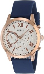 Guess Analog Biały/Guma Ø40 mm W1265L1
