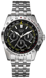 Guess Sporty Czarny/Stal Ø43 mm W16015G1