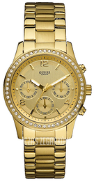 Guess Mini Żółte złoto/Stal w odcieniu złota Ø38 mm W16567L1