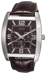 Guess Dress Brązowy/Skóra W80009G2