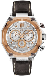 Guess Srebrny/Skóra Ø42 mm X10001G1S