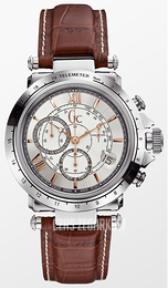 Guess Srebrny/Skóra Ø42 mm X44005G1