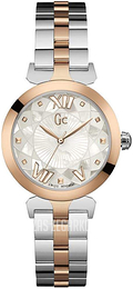 Guess Biały/Stal w kolorze różowego złota Ø34 mm Y19002L1