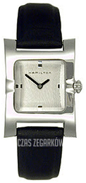 Hamilton American Classic Shaped Gramercy Srebrny/Skóra H001000249