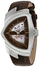 Hamilton American Classic Ventura Brązowy/Skóra Ø38 mm H24515591