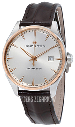 Hamilton American Classic Jazzmaster Srebrny/Skóra Ø40 mm H32441551