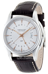 Hamilton American Classic Jazzmaster Traveler Srebrny/Skóra Ø42 mm H32585557