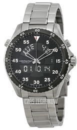 Hamilton Khaki Aviation Czarny/Stal Ø40 mm H64554131