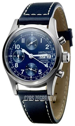 Hamilton Khaki Niebieski/Skóra Ø38 mm H71416643