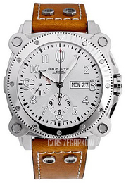 Hamilton Khaki Srebrny/Skóra Ø46 mm H78616553