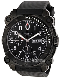 Hamilton Khaki Belowzero Czarny/Guma Ø46 mm H78686333