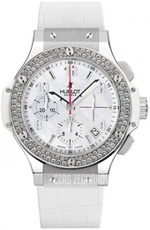 Hublot Big Bang 41mm Madre Perla Biały/Skóra Ø41 mm 341.SE.231.LS.114