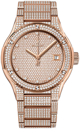 Hublot Classic Fusion Zestaw diamentów/18 karatowe różowe złoto Ø45 mm 510.OX.9000.OX.3704