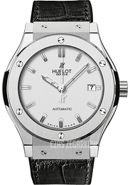 Hublot Classic Fusion Srebrny/Skóra Ø45 mm 511.NX.2610.LR