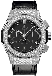 Hublot Classic Fusion Czarny/Skóra Ø45 mm 521.NX.1170.LR.1704