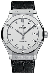 Hublot Classic Fusion Srebrny/Skóra Ø42 mm 542.NX.2611.LR