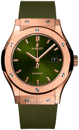 Hublot Classic Fusion Zielony/Guma Ø42 mm 542.OX.8980.RX