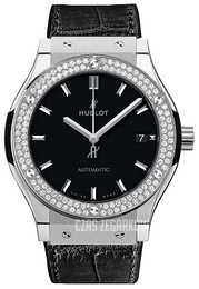 Hublot Classic Fusion Czarny/Skóra Ø38 mm 565.NX.1171.LR.1104
