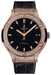 Hublot Classic Fusion Czarny/Skóra Ø38 mm 565.OX.1181.LR.1704