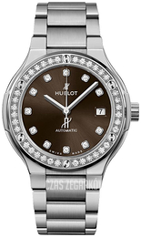 Hublot Classic Fusion Brązowy/Tytan Ø38 mm 568.NX.897M.NX.1204