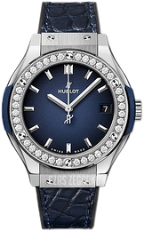 Hublot Classic Fusion Niebieski/Guma Ø33 mm 581.NX.6670.LR.1104.JPN19