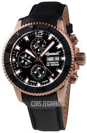 Ingersoll Bison Czarny/Skóra Ø45 mm IN1105RBK