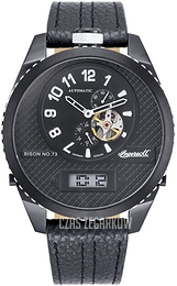 Ingersoll Bison Czarny/Skóra Ø55 mm IN1716BBKW