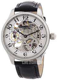 Ingersoll Srebrny/Skóra Ø44 mm IN7902WHS